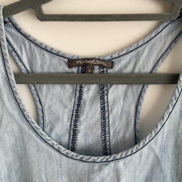 EUC Chambray Racerback Tank Dress! Sz. Small. - Picture 3 of 8